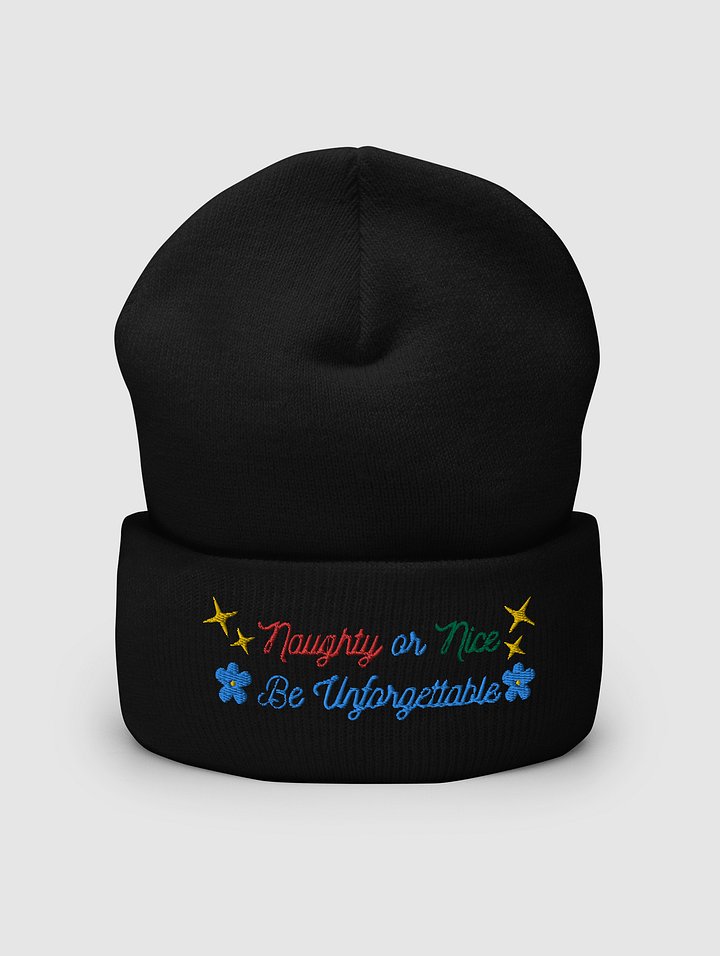 Naughty or Nice Be Unforgettable Cuffed Beanie product image (1)