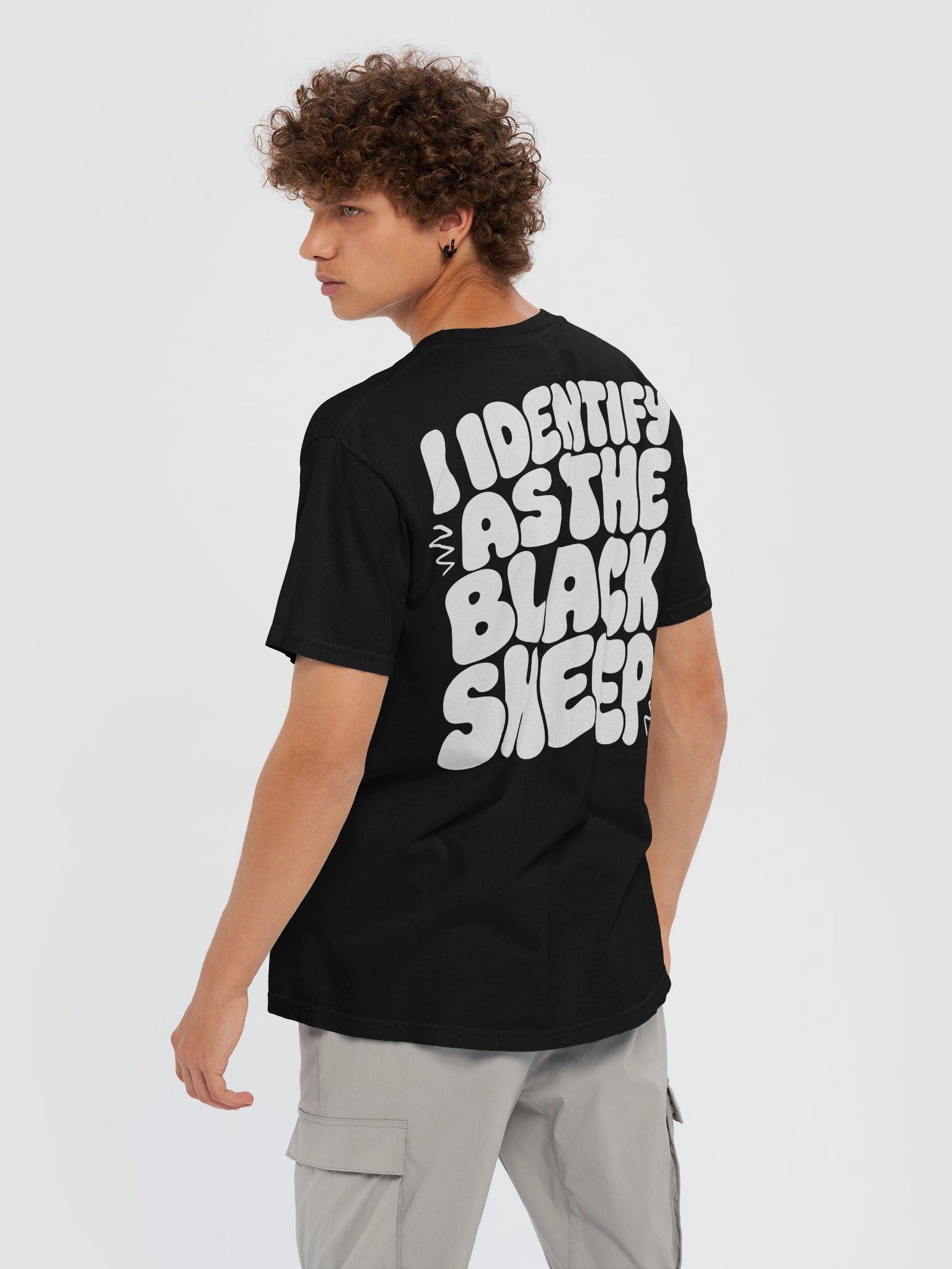 I Identify as the Black Sheep Tee (Front and Back Print) product image (34)