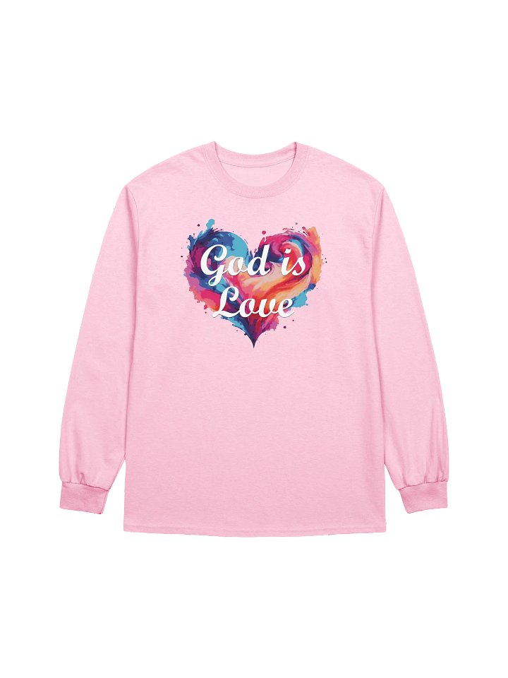 God is Love Abstract Heart Long Sleeve Tee product image (1)