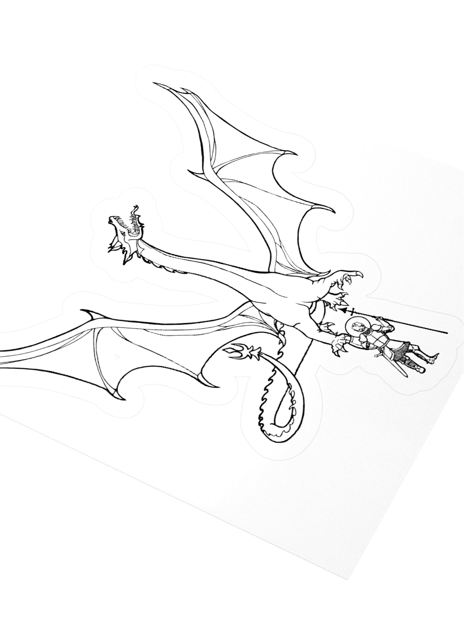 Saint George and the Dragon sticker product image (8)