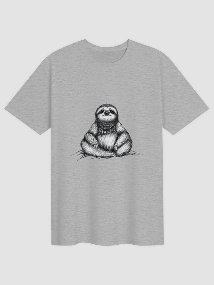 Stoic Meditation Sloth T-shirt product image (1)