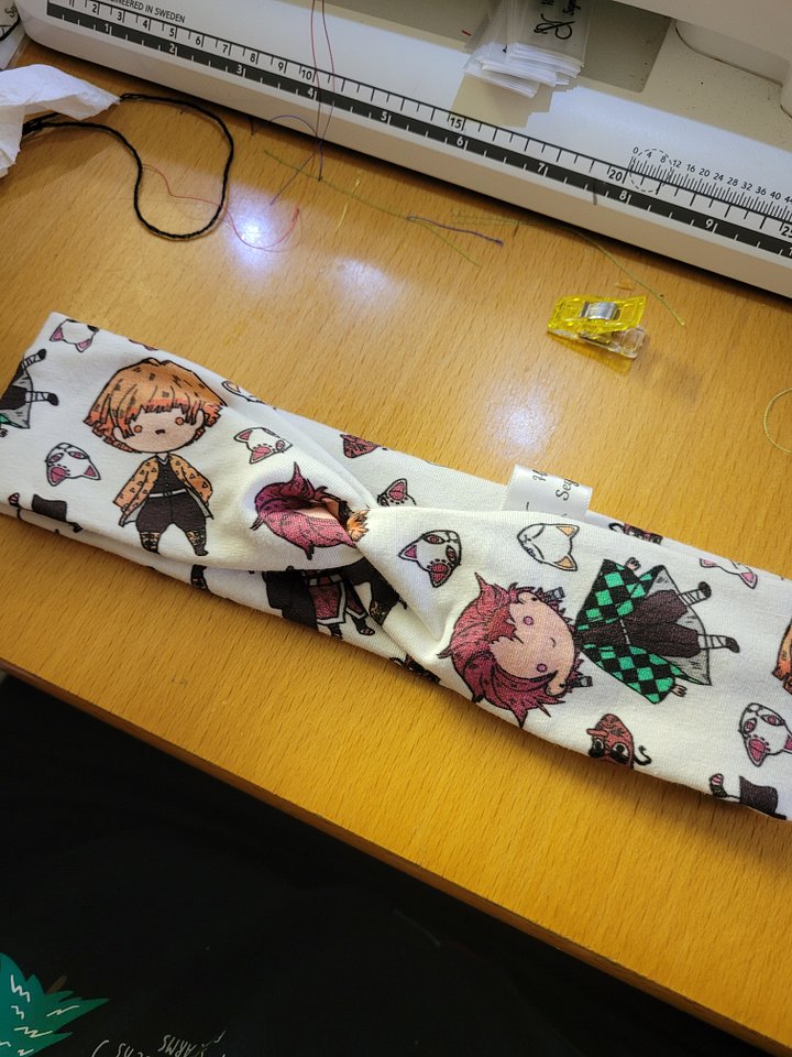 White anime headband product image (1)