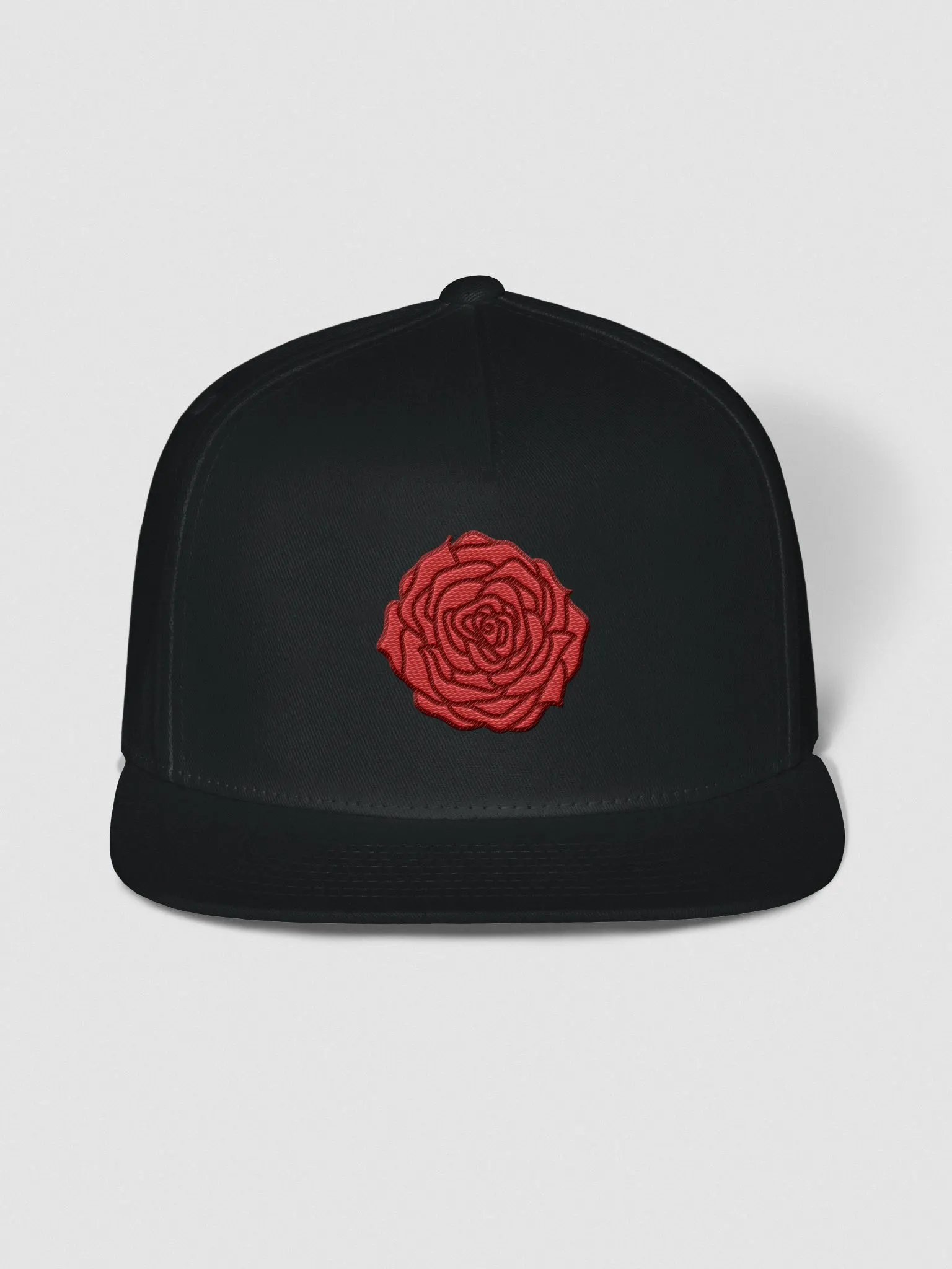 Embroidered Rose icon Snapback Cap | Art by Duck product image (1)
