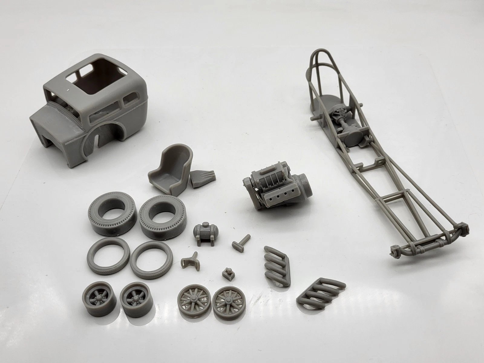 1950's Hot Rod Body Shell Old School Dragster 1/25 Scale Mode Kit product image (8)