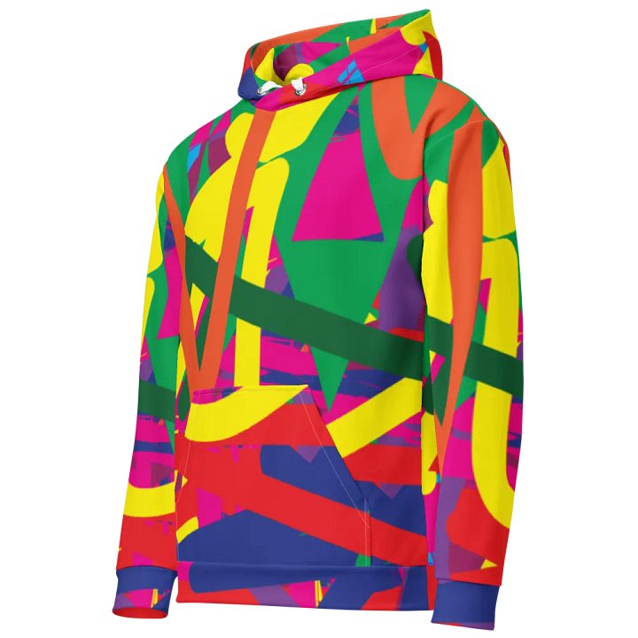 Colours - All-Over Print Recycled Unisex Hoodie product image (1)