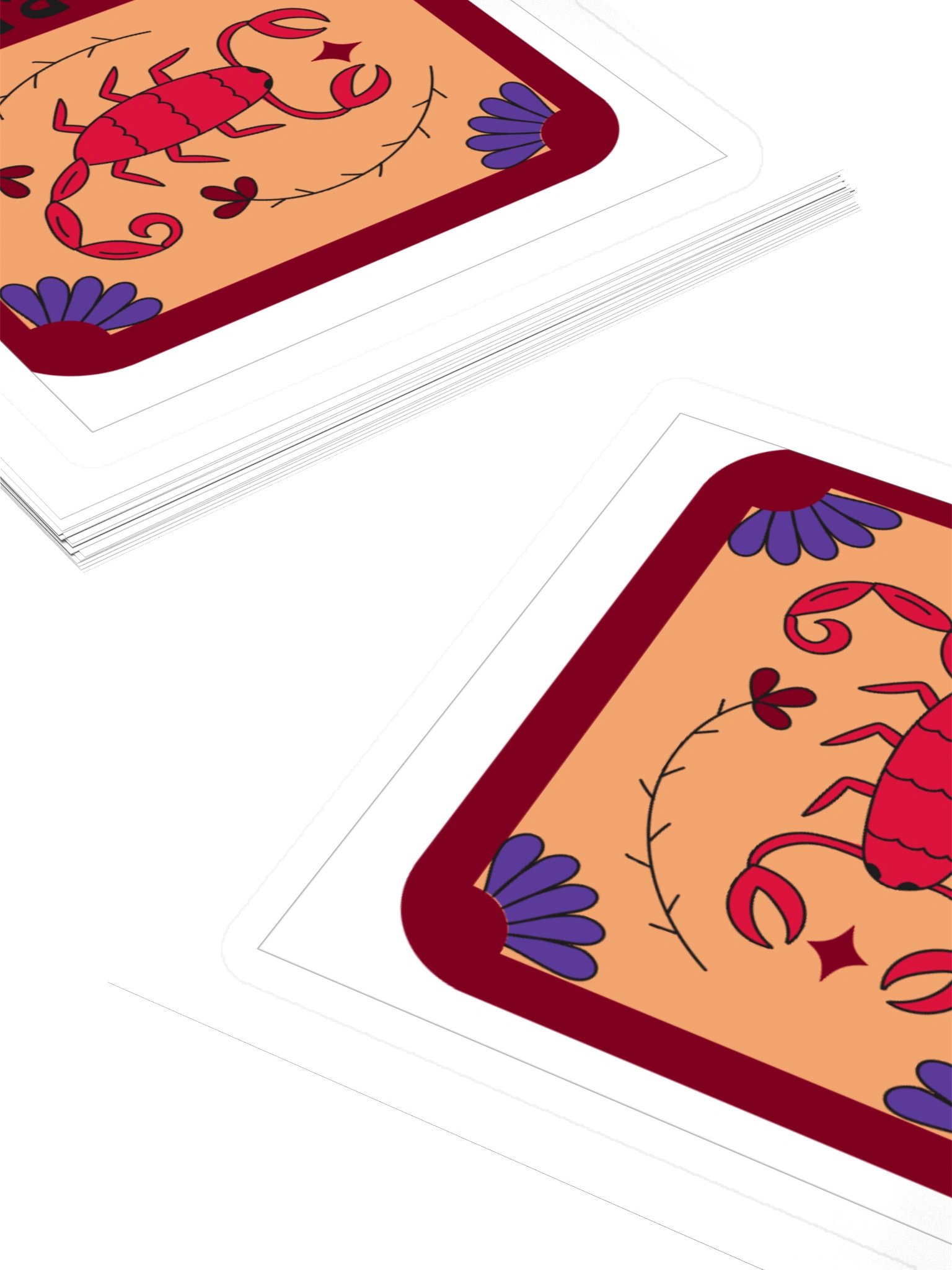 Scorpio Zodiac Sticker — Bold Framed Scorpion Design product image (4)