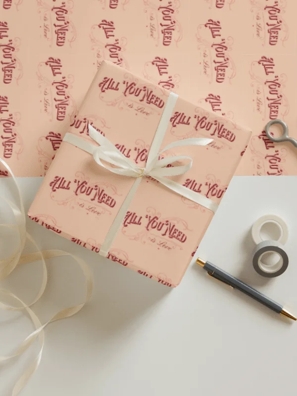 Retro Valentines Wrapping Paper Set of 3 product image (3)