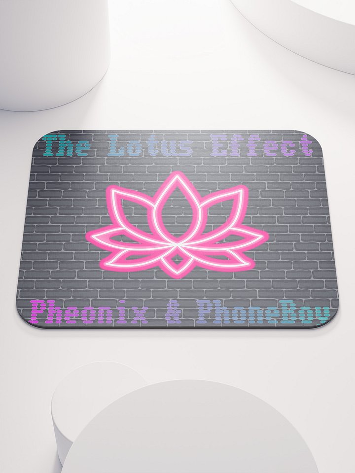 Lotus Efect Mouse Pad Black product image (1)