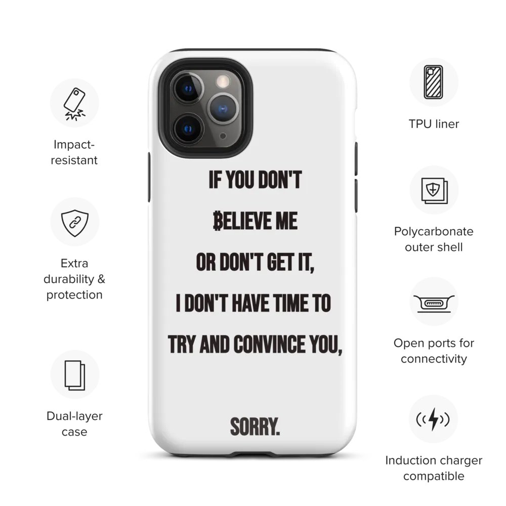 SATOSHI Quote - iPhone Tough Case product image (3)