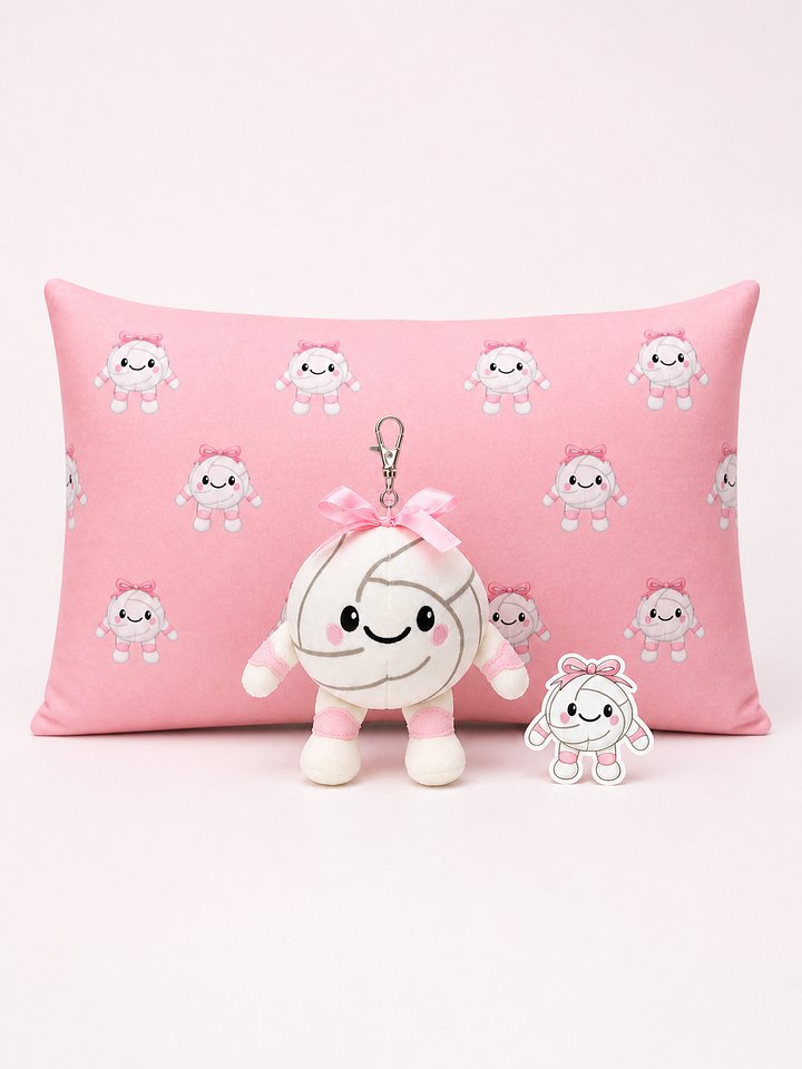 Volley Dolly Bag Charm, Pillow & Sticker Set product image (1)