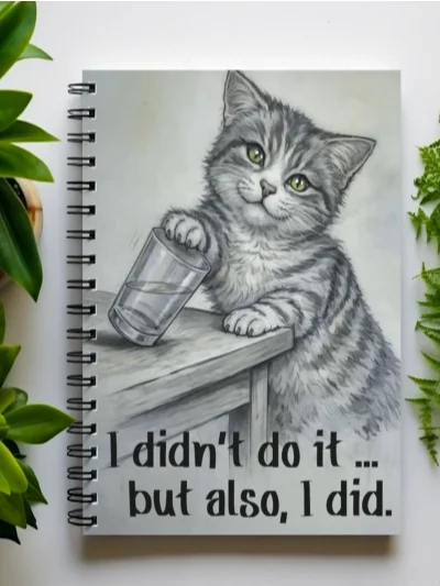 I Didn’t Do It Funny Cat Notebook product image (9)