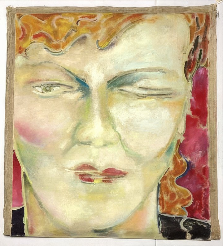 Eve Contemplating (1987) (62" x 54") Rolled Canvas Original product image (1)