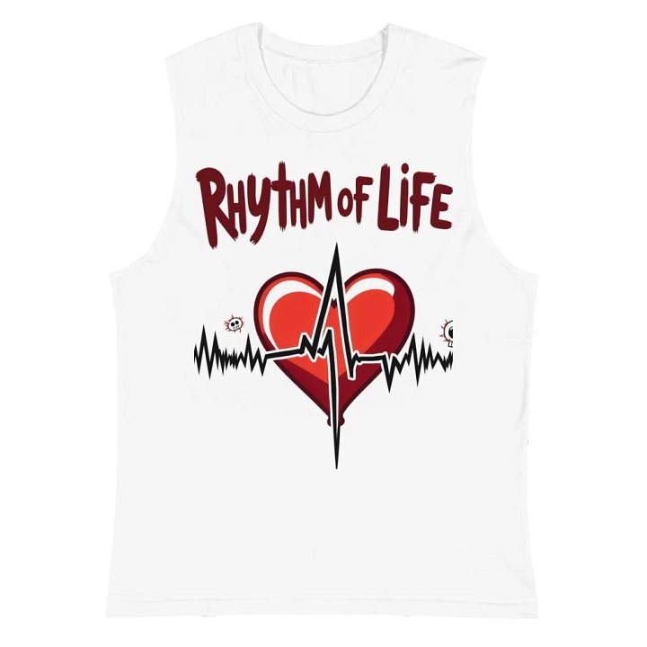 Heartbeat, Rhythm of life, ekg Muscle Tank product image (2)