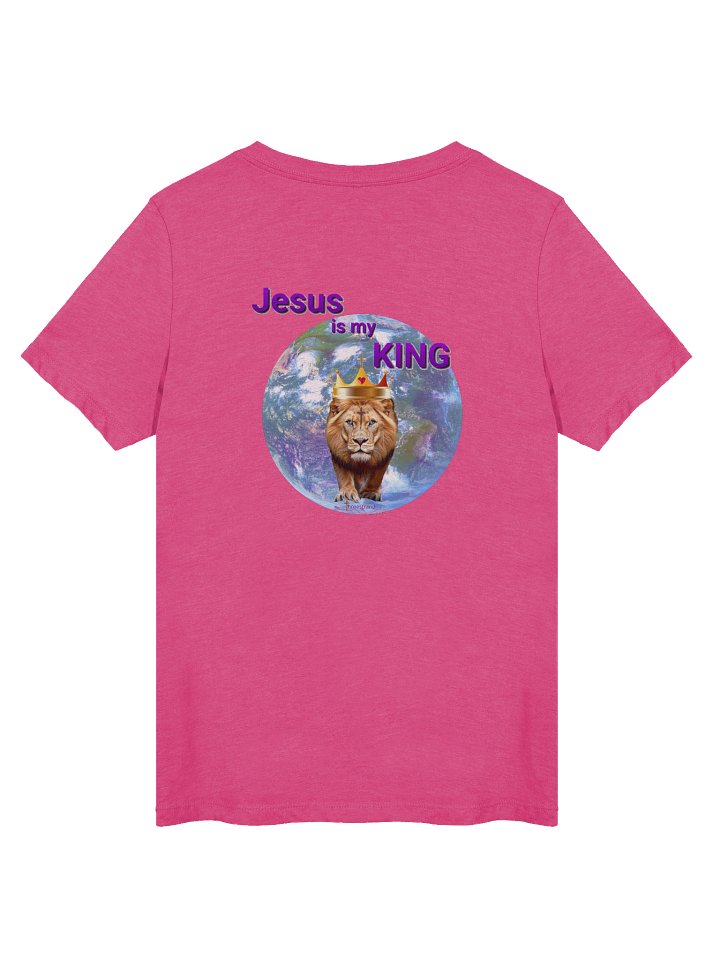Jesus is my King Ladies V-Neck T-Shirt product image (37)