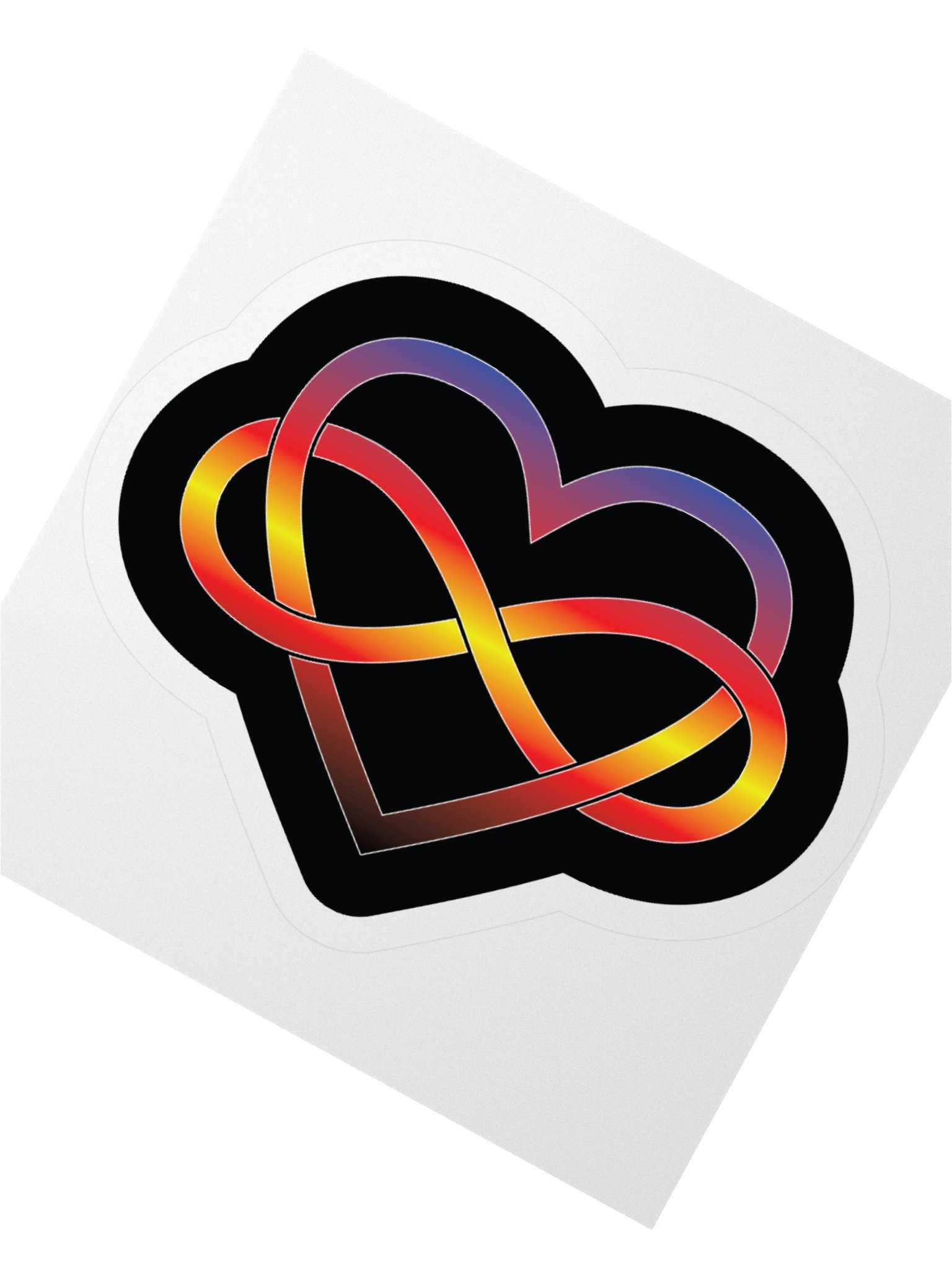 Polyamory Pride Gradient Polyamory Infinity Heart Sticker product image (6)