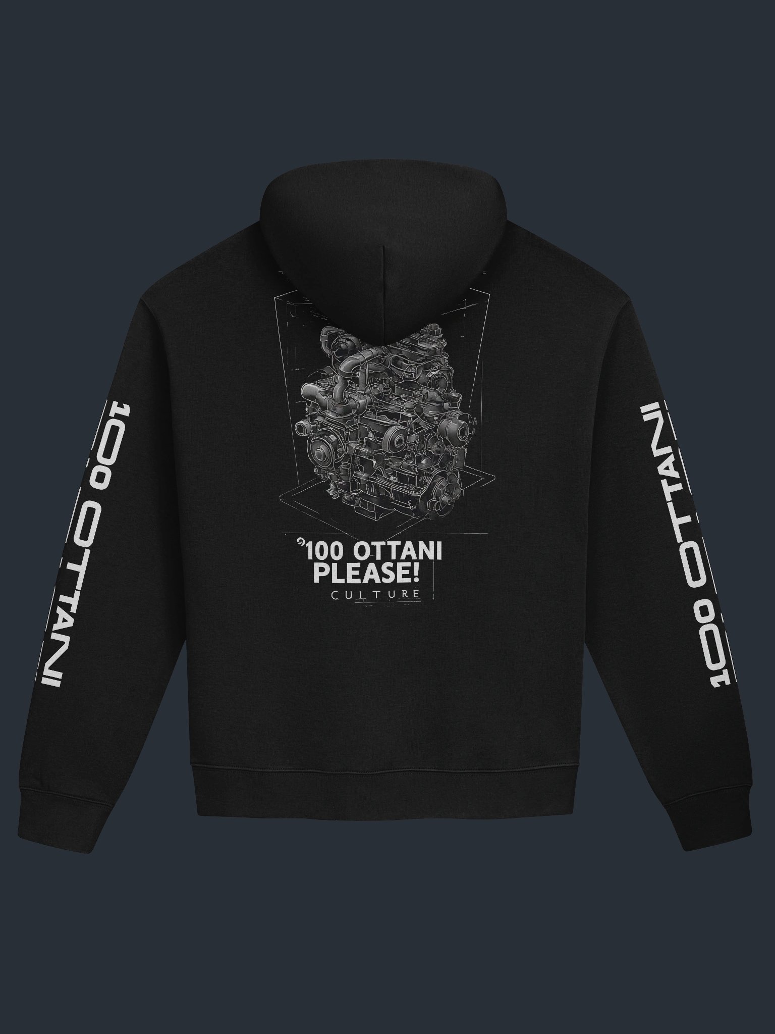 100 Ottani Please!™ Premium Oversized Racing Streetwear Hoodie | Neon Collapse Edition product image (1)