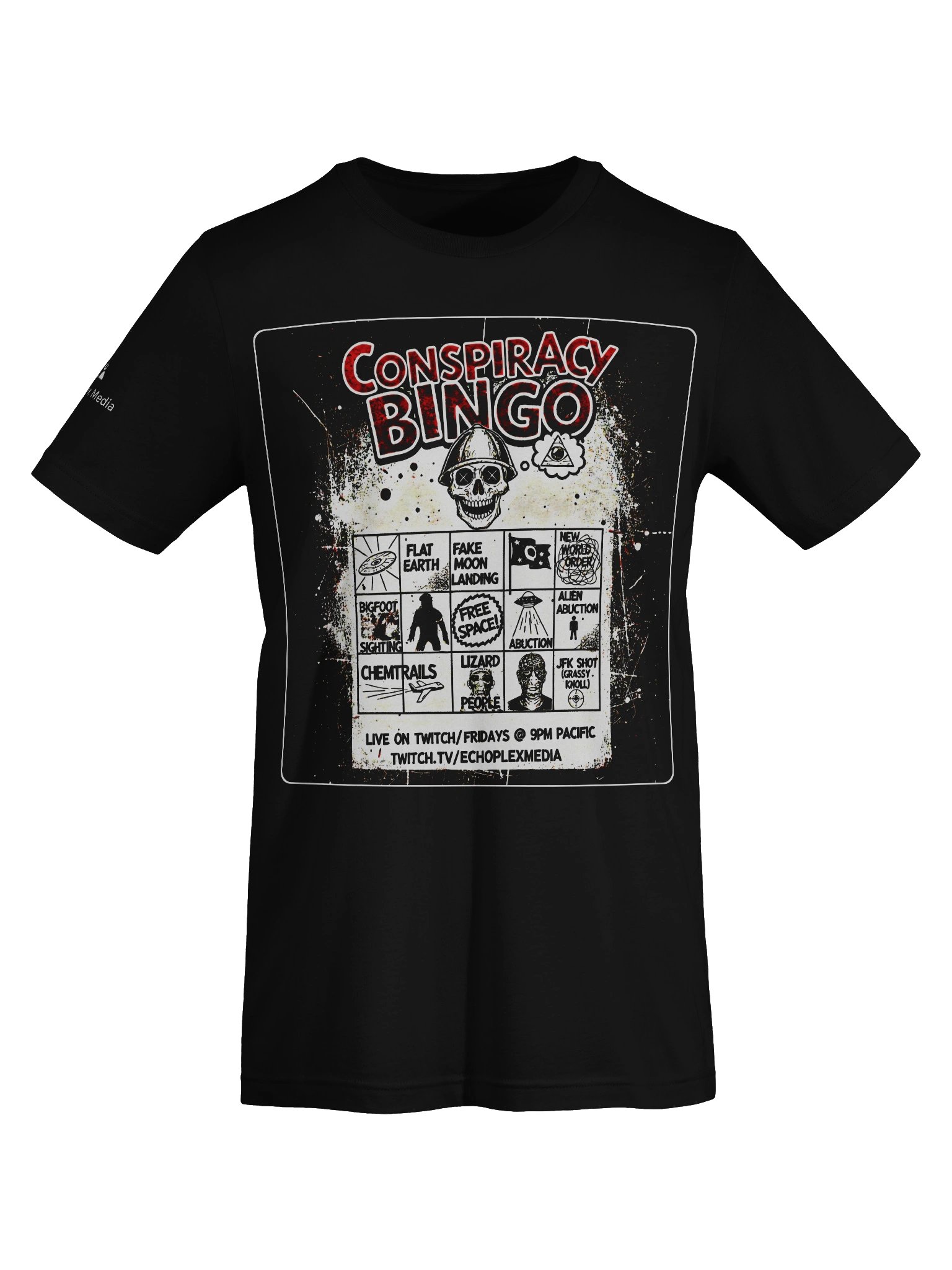 Conspiracy Bingo 2026 Tee - Dark Colors product image (8)
