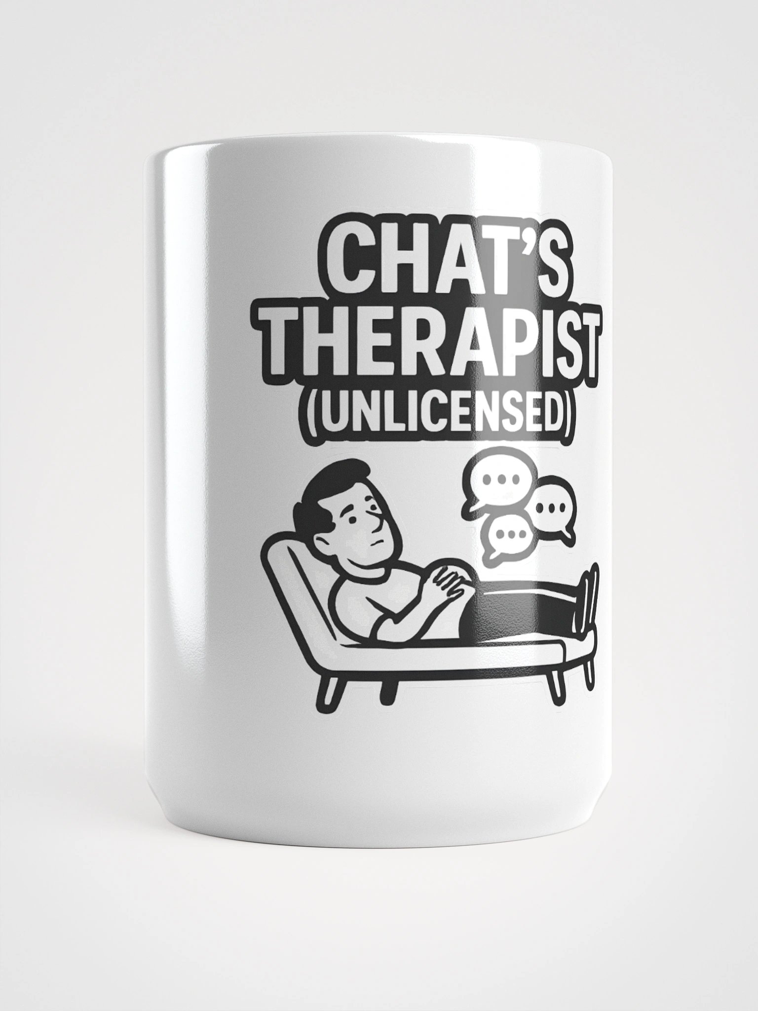 Therapeutic Thoughts White Glossy Mug product image (5)