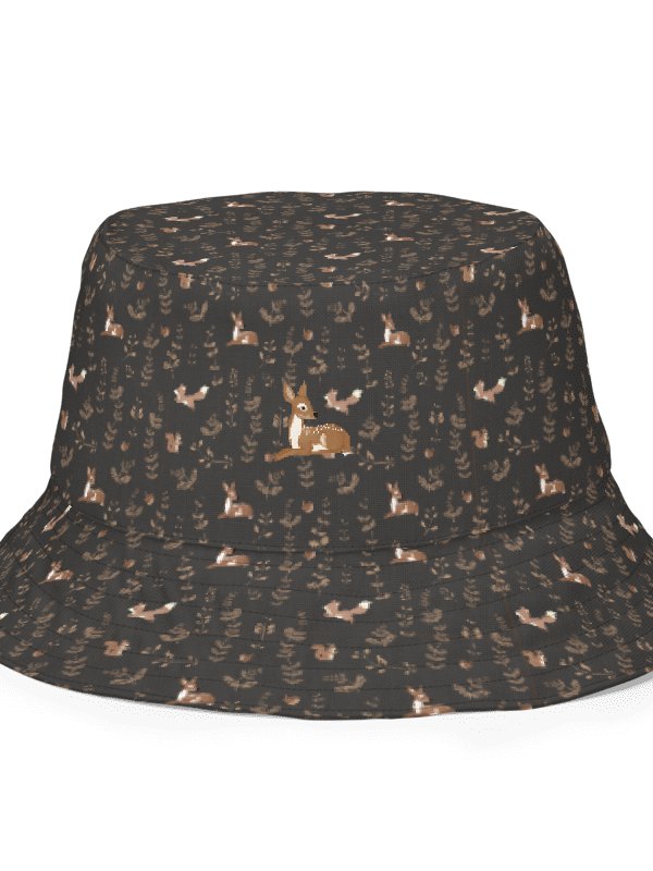 Forest Fox Wonderland Pattern Reversible Wonderland Bucket Hat product image (1)