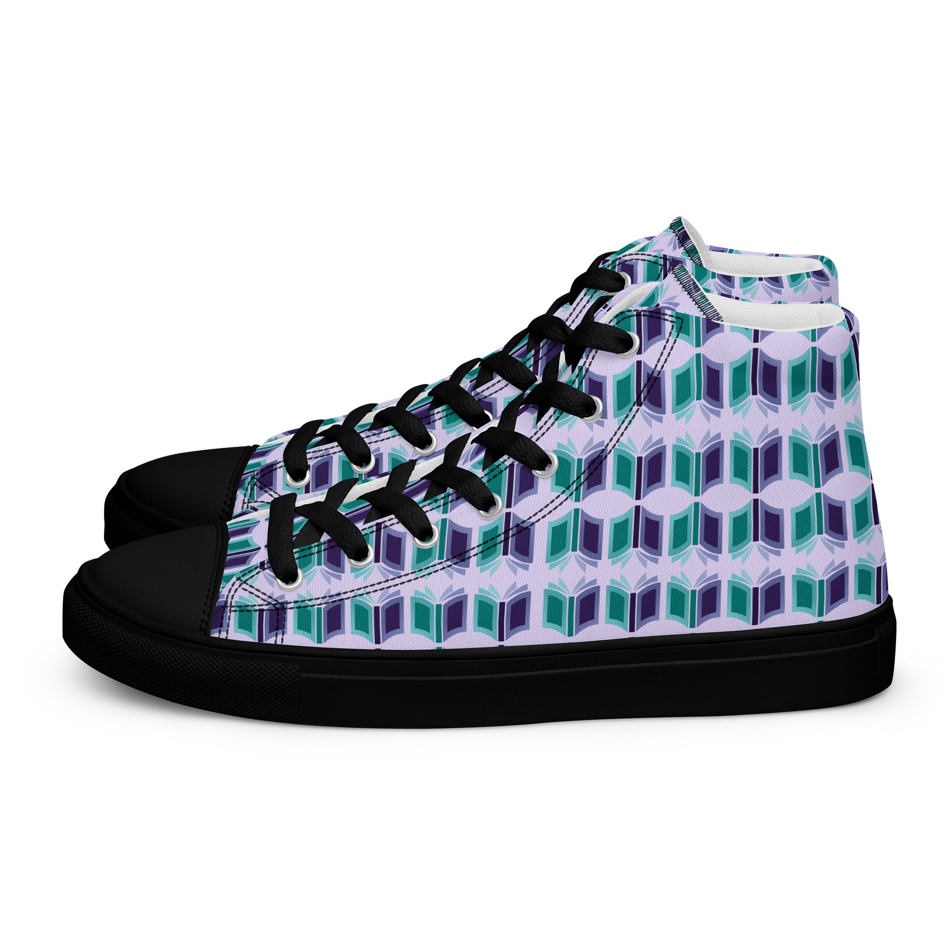 Women's Purple High Top Canvas Shoes + One-Time Contribution product image (1)