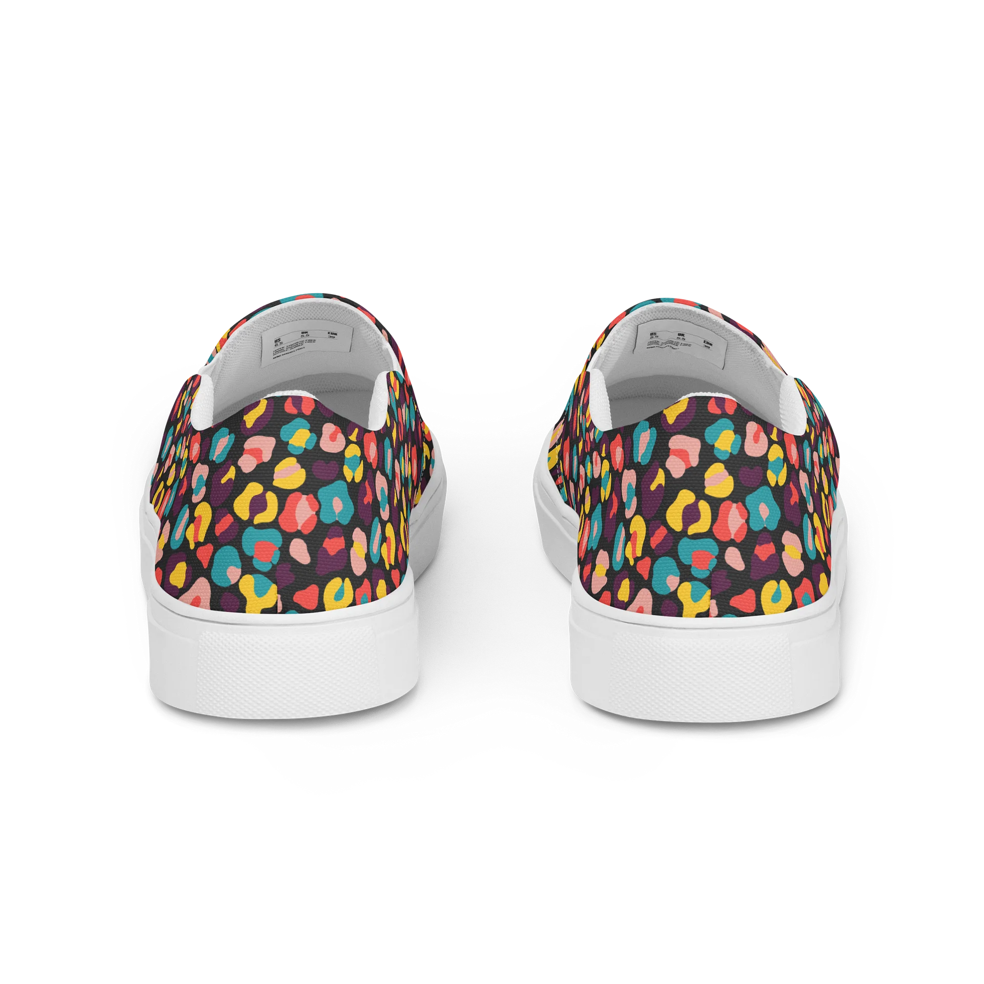 Vibrant Women's Slip-On Canvas Shoes with Bold Leopard Print product image (4)