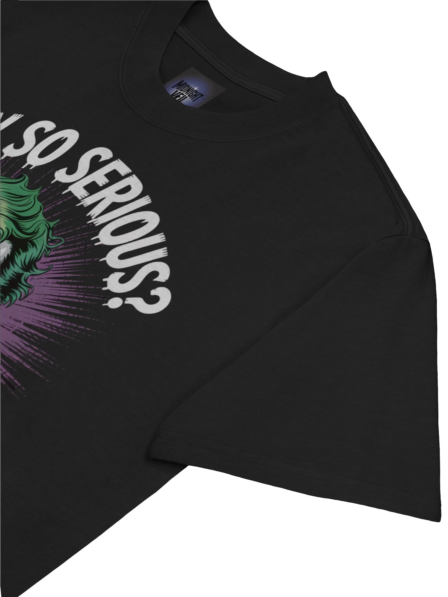 Phantom Provocation: Why So Serious? Joker Oversized Faded T-Shirt product image (7)