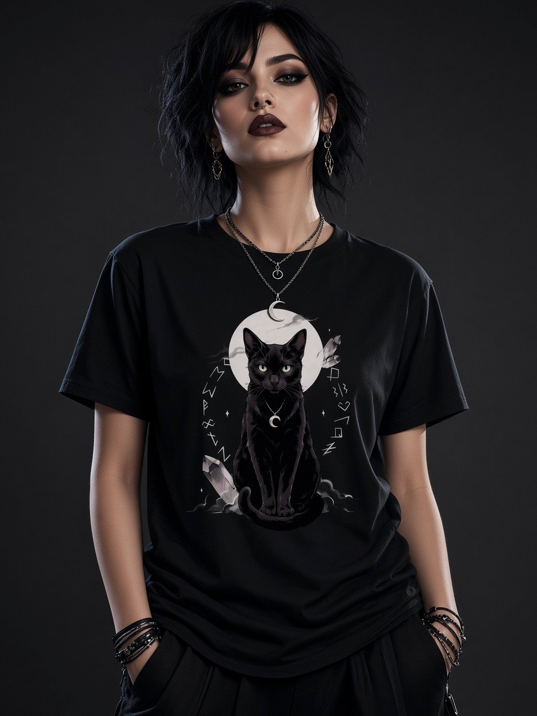The Ritual Familiar // Runic Eclipse Heavyweight Tee product image (1)