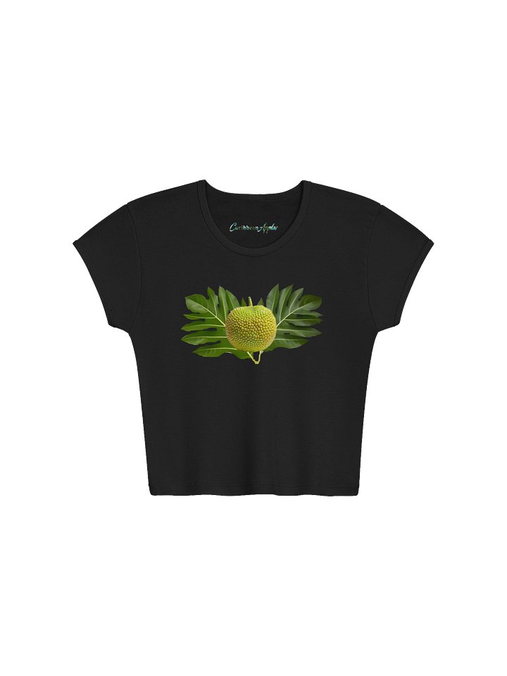 CaribbeanApples - The Mighty Breadfruit | Womens Ribbed Baby Tee Crop Top | 5 Colors product image (1)