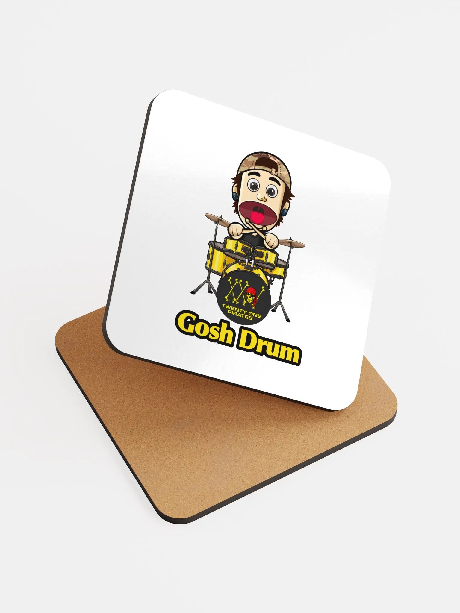 Gosh Drum Glossed Cork Coaster product image (6)