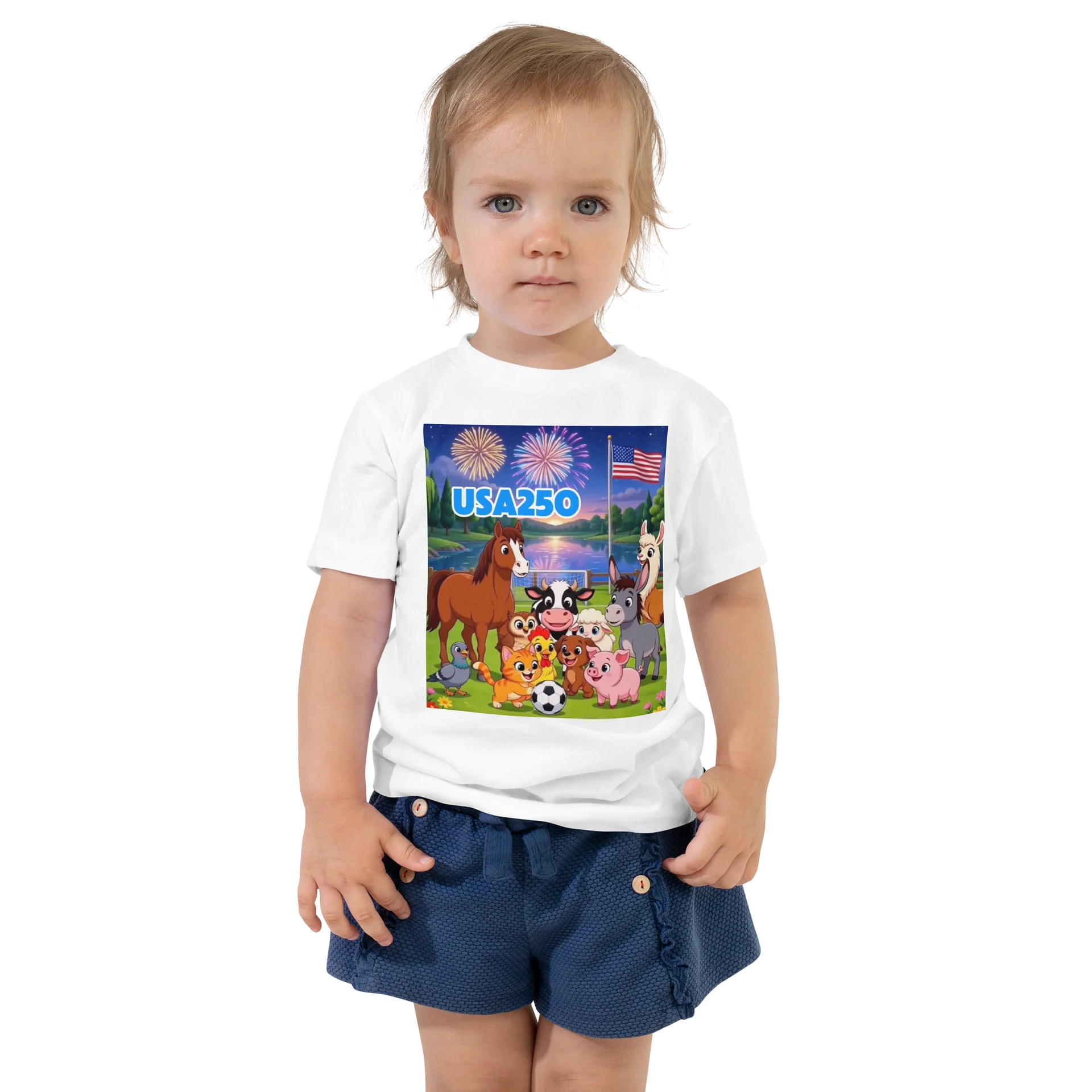 USA250 Farm Friends Toddler Tee product image (1)