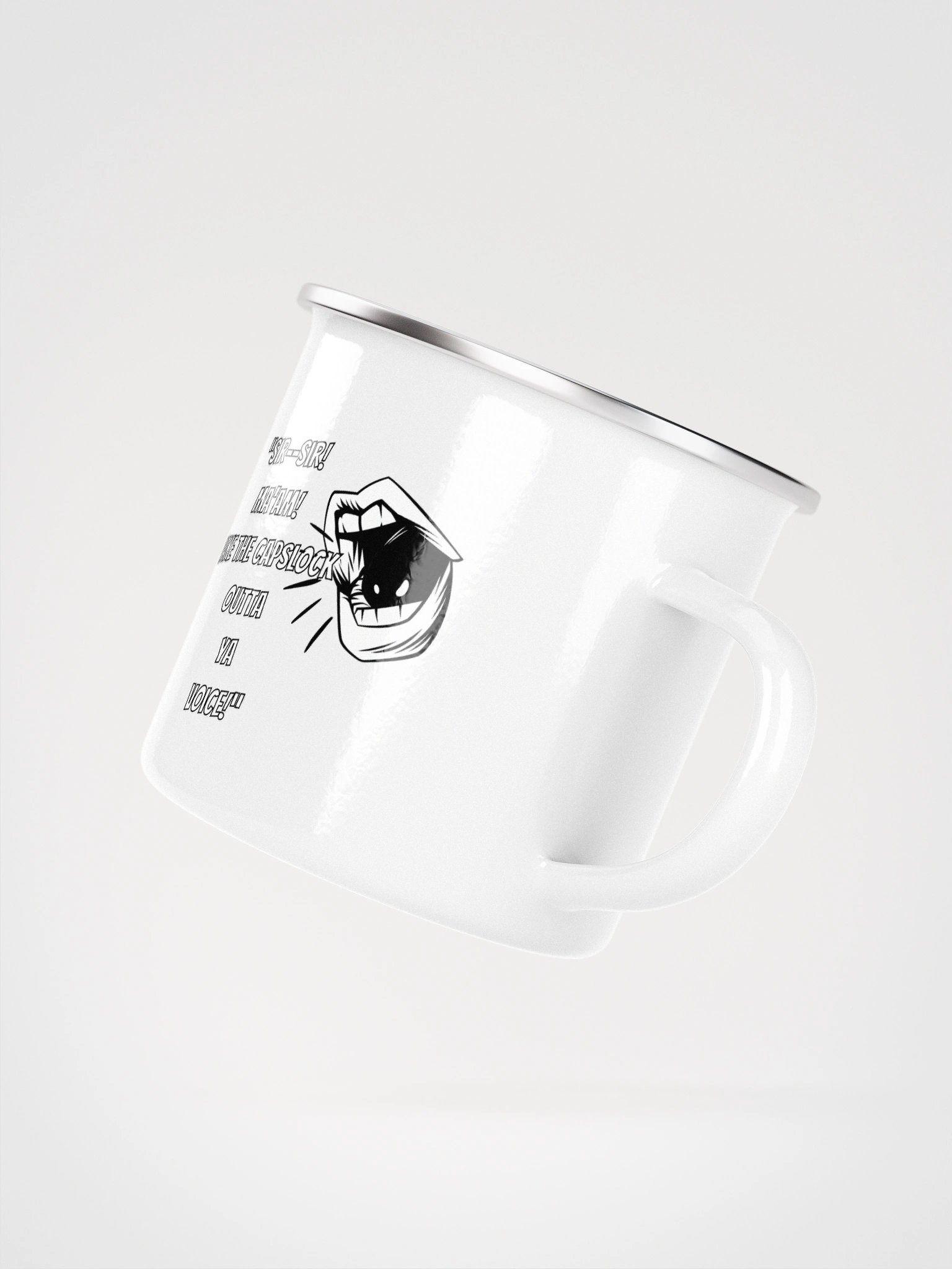 "Take The Caps Off" Enamel Mug product image (2)