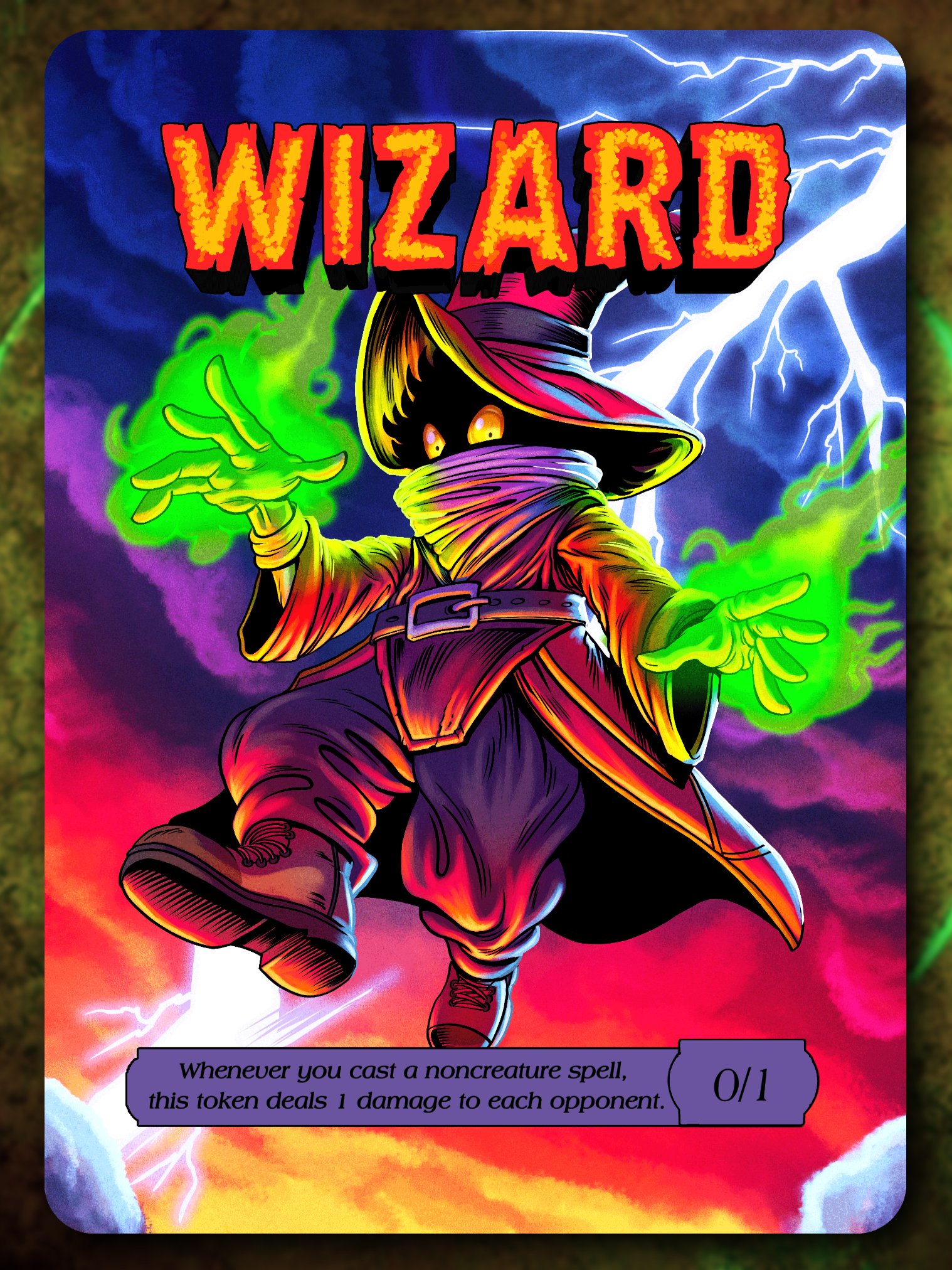 Wizard 0/1 Full Art Token product image (1)