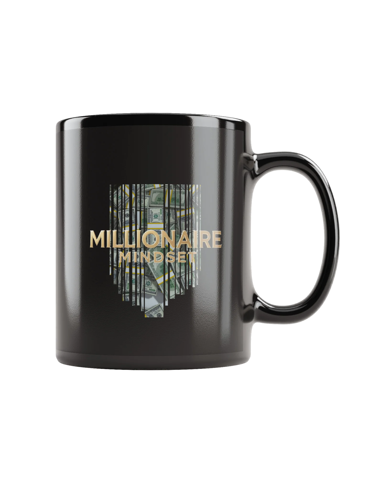 Millionaire Mindset Black Glossy Mug product image (1)