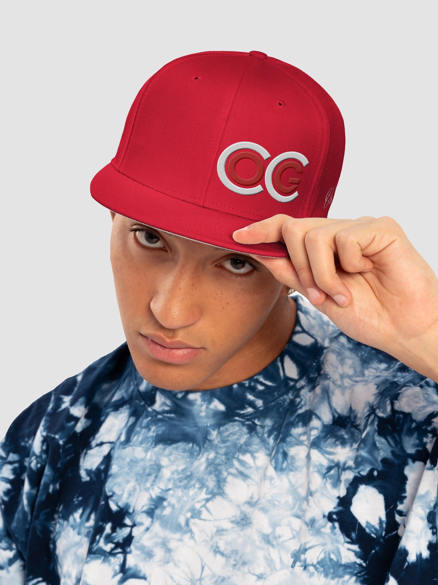 Cocoa Crusty CCOG Flatbill - White/Red on Red product image (5)