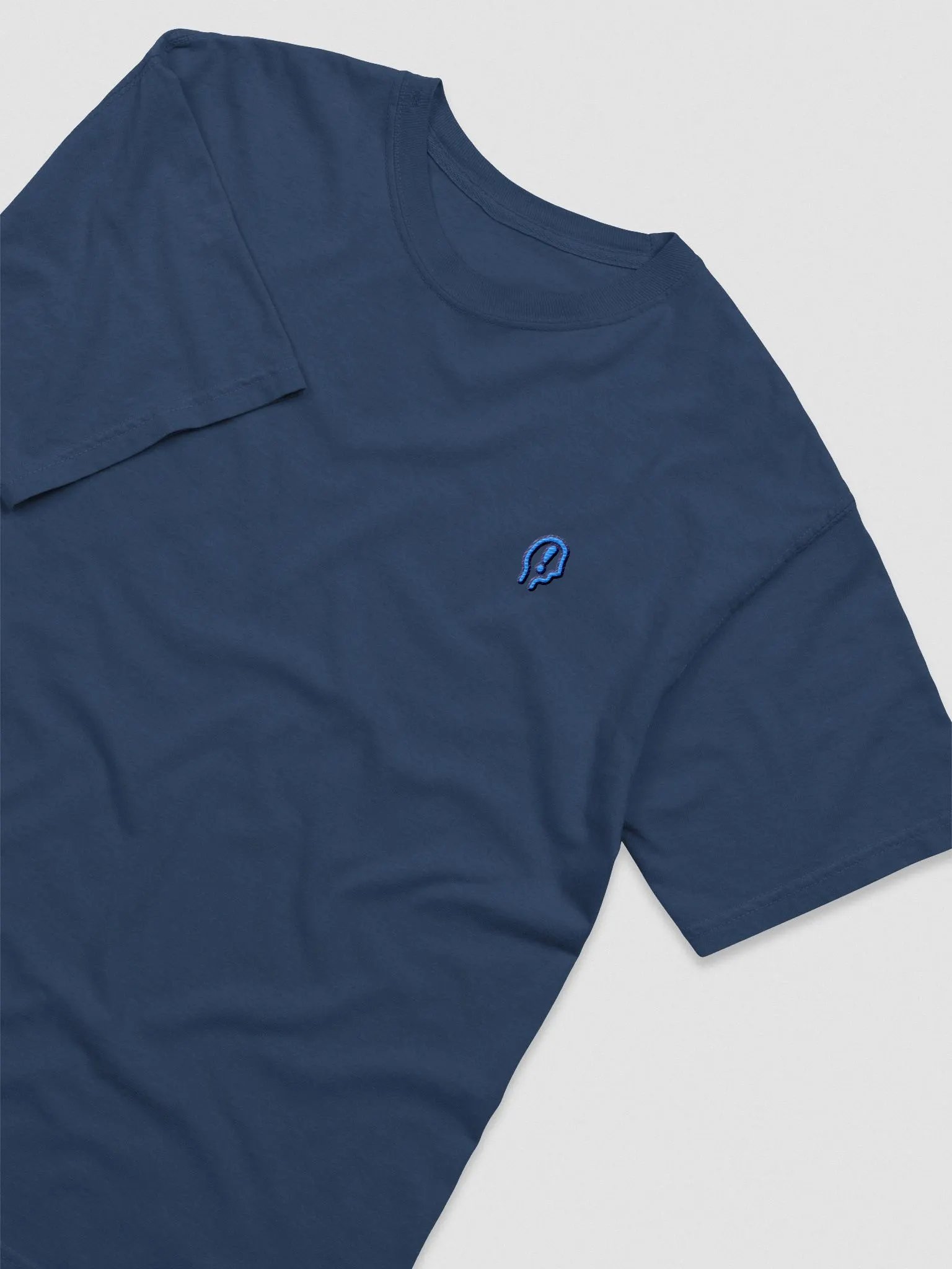 EXCLAIMING MENTALLY (L.C., electric) embroidered garment dyed tee product image (47)