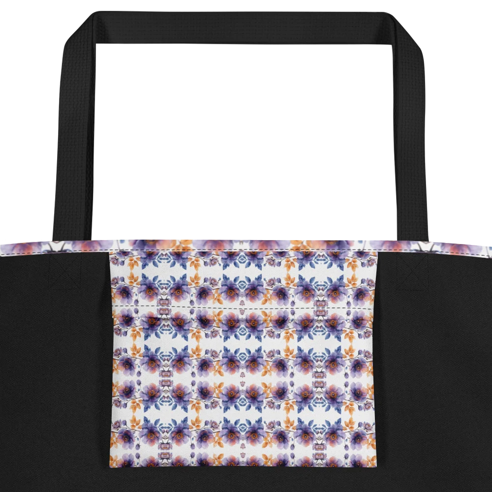 Bag Florales Aquarell-Muster Lila & Goldbraun product image (3)