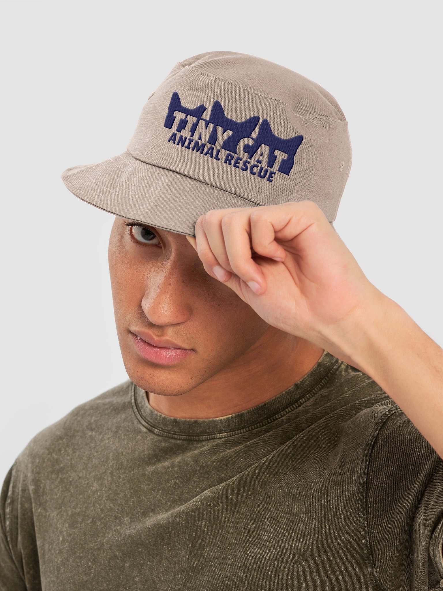 Tiny Cat Embroidered Bucket Hat product image (6)