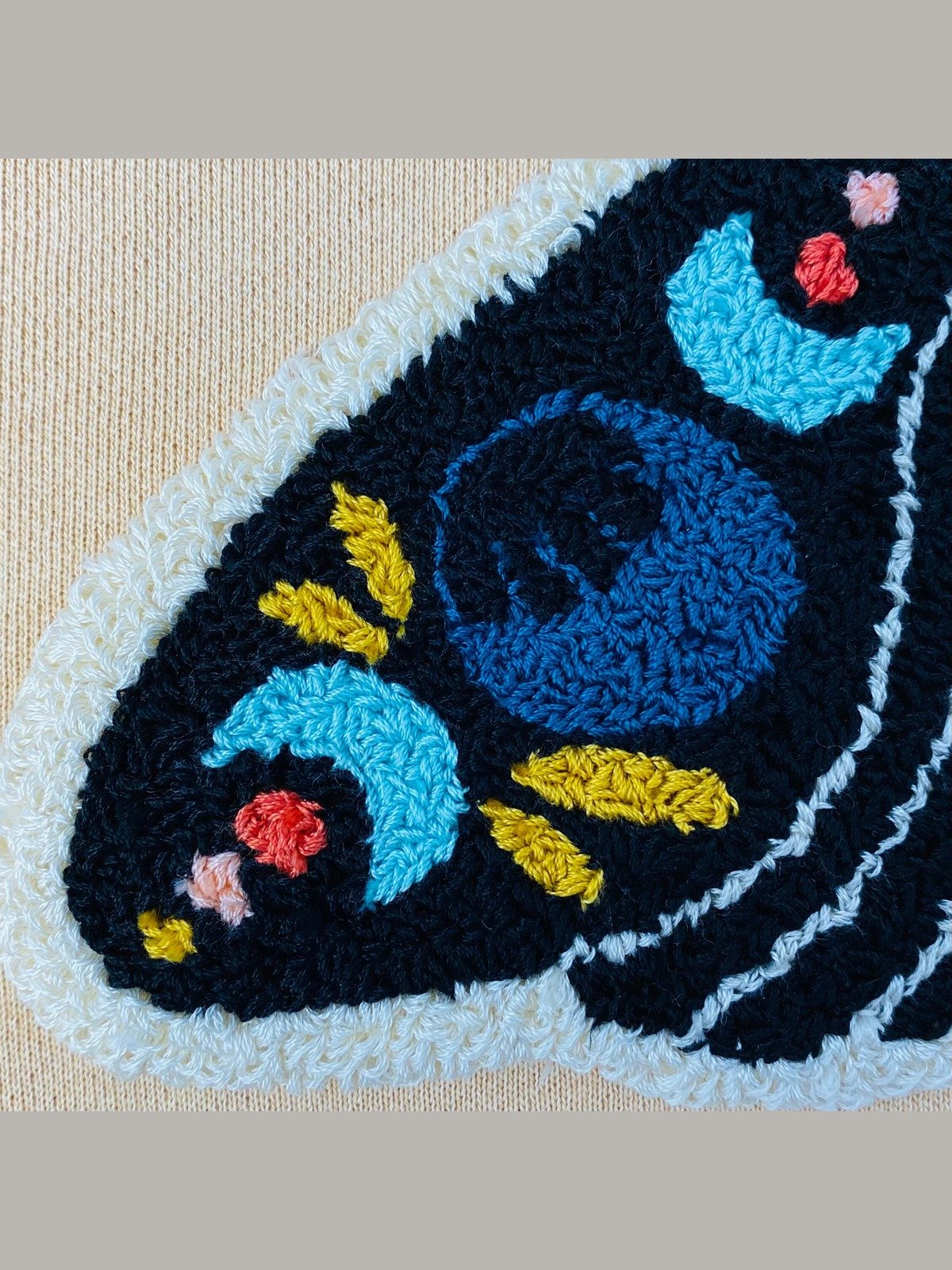 Celestial Moth Punch Needle Embroidery (Digital PDF Pattern) product image (4)