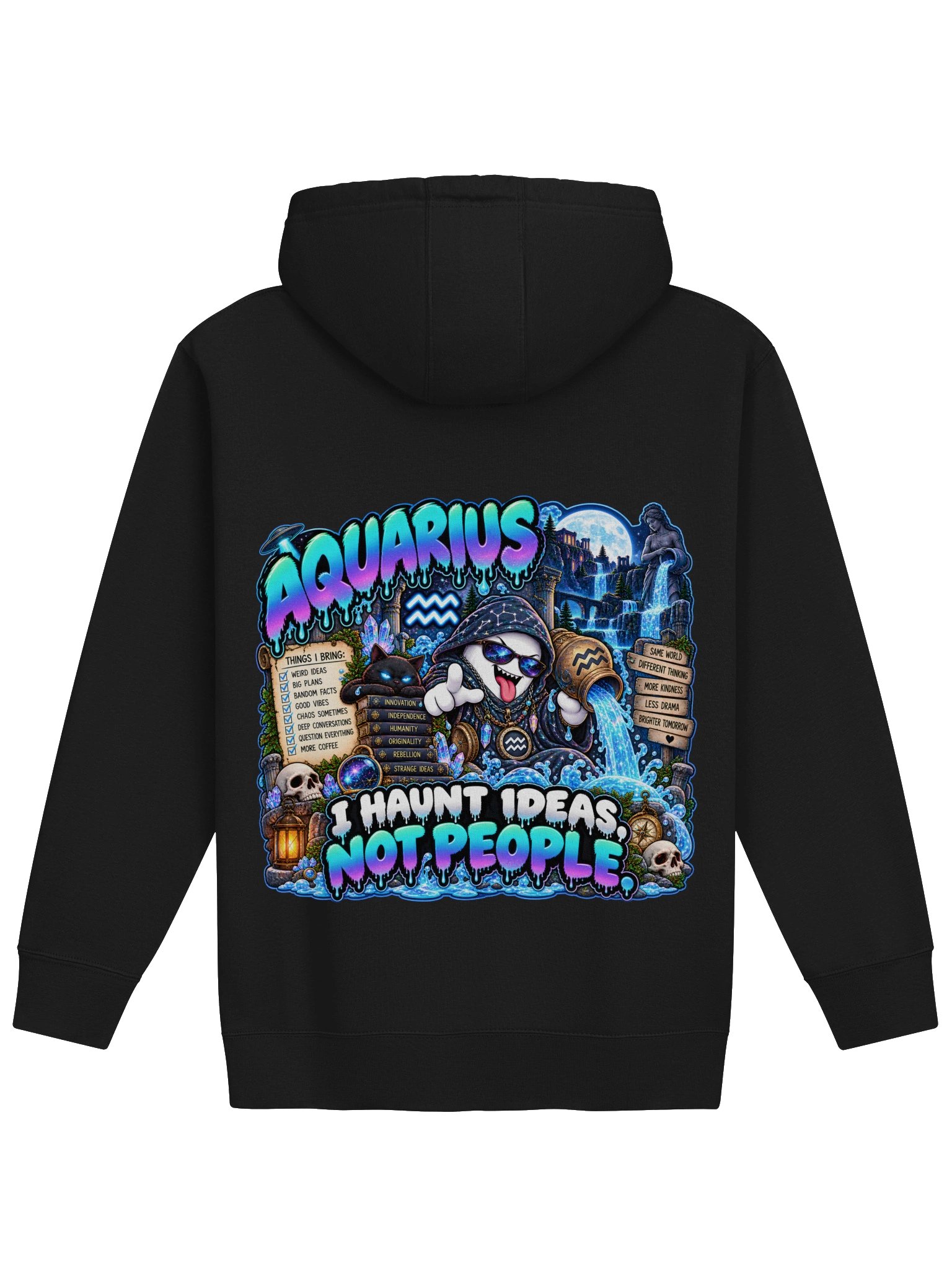 Get Ghosted | AQUARIUS | Signs As Ghosts Hoodie product image (26)