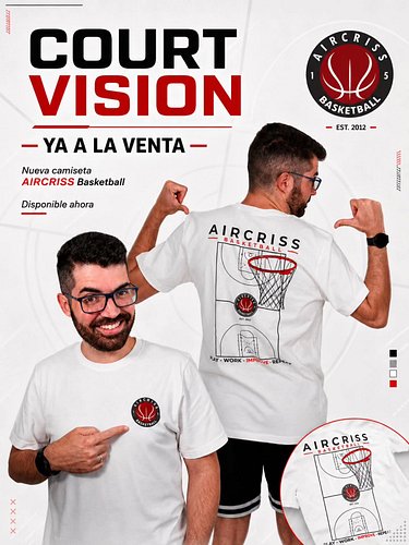 🚨 YA A LA VENTA 🚨

La camiseta Court Vision de AIRCRISS Basketball ya está disponible.

Un diseño creado para representar esa...