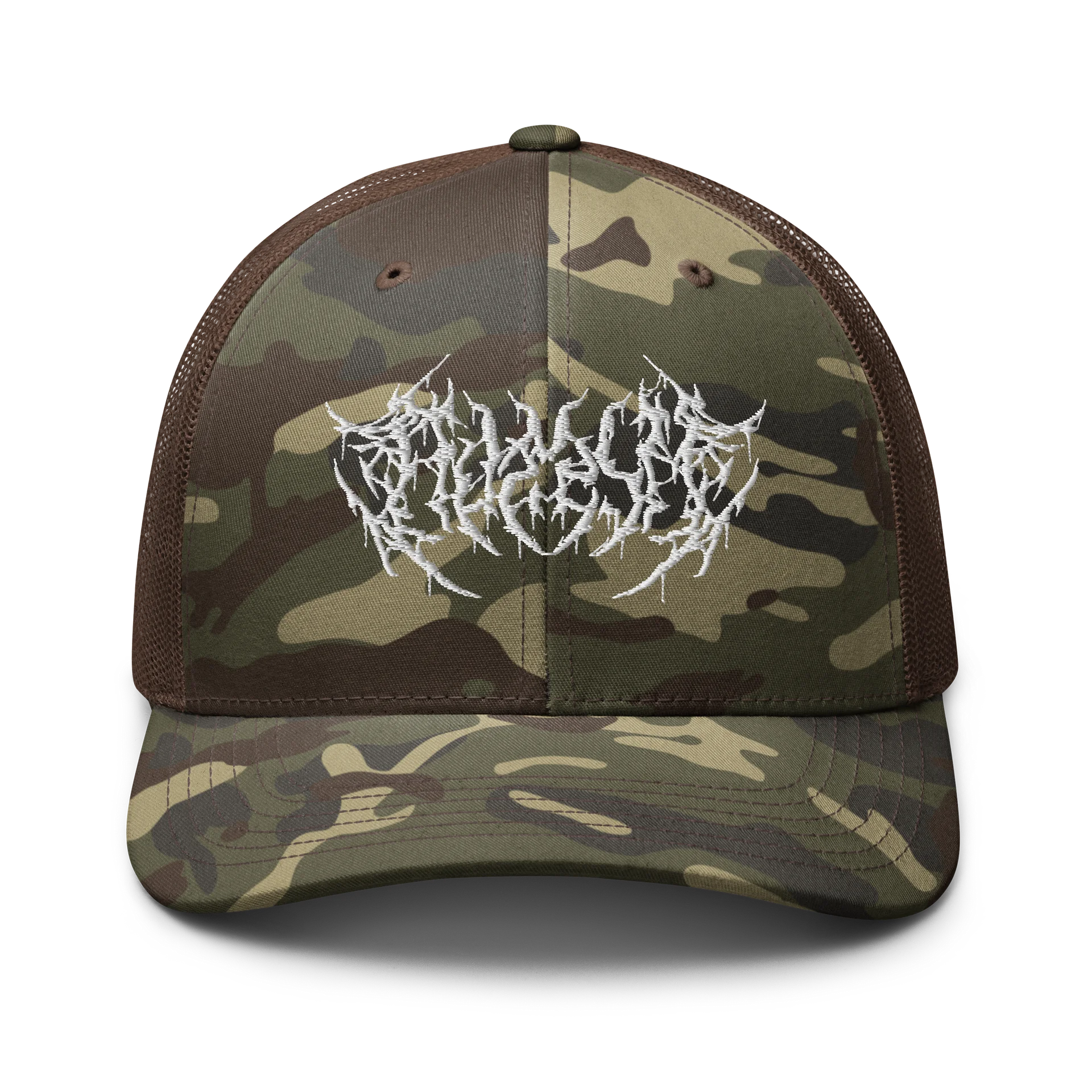 autism metal band logo trucker hat product image (7)