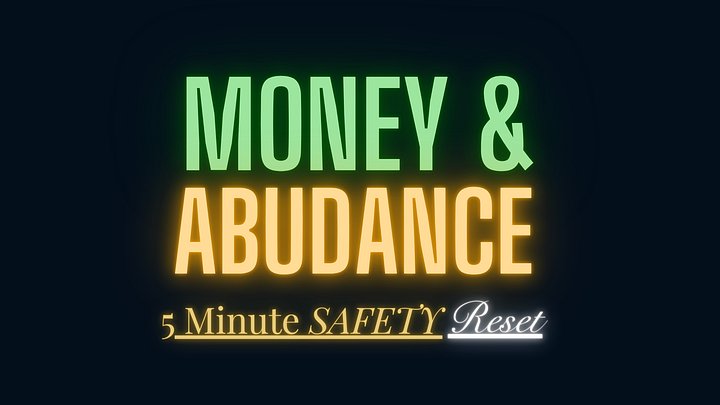 FREE 5-minute Money & Abundance Safety Reset (Audio) product image (2)