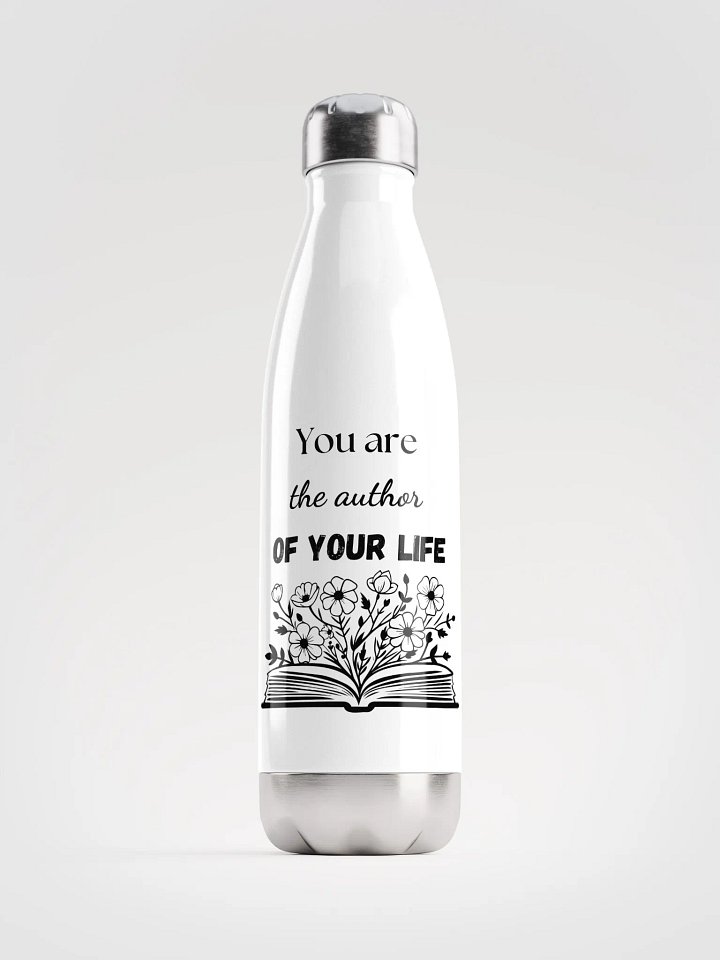 You Are the Author of Your Life — Mindful Insulated Water Bottle product image (1)