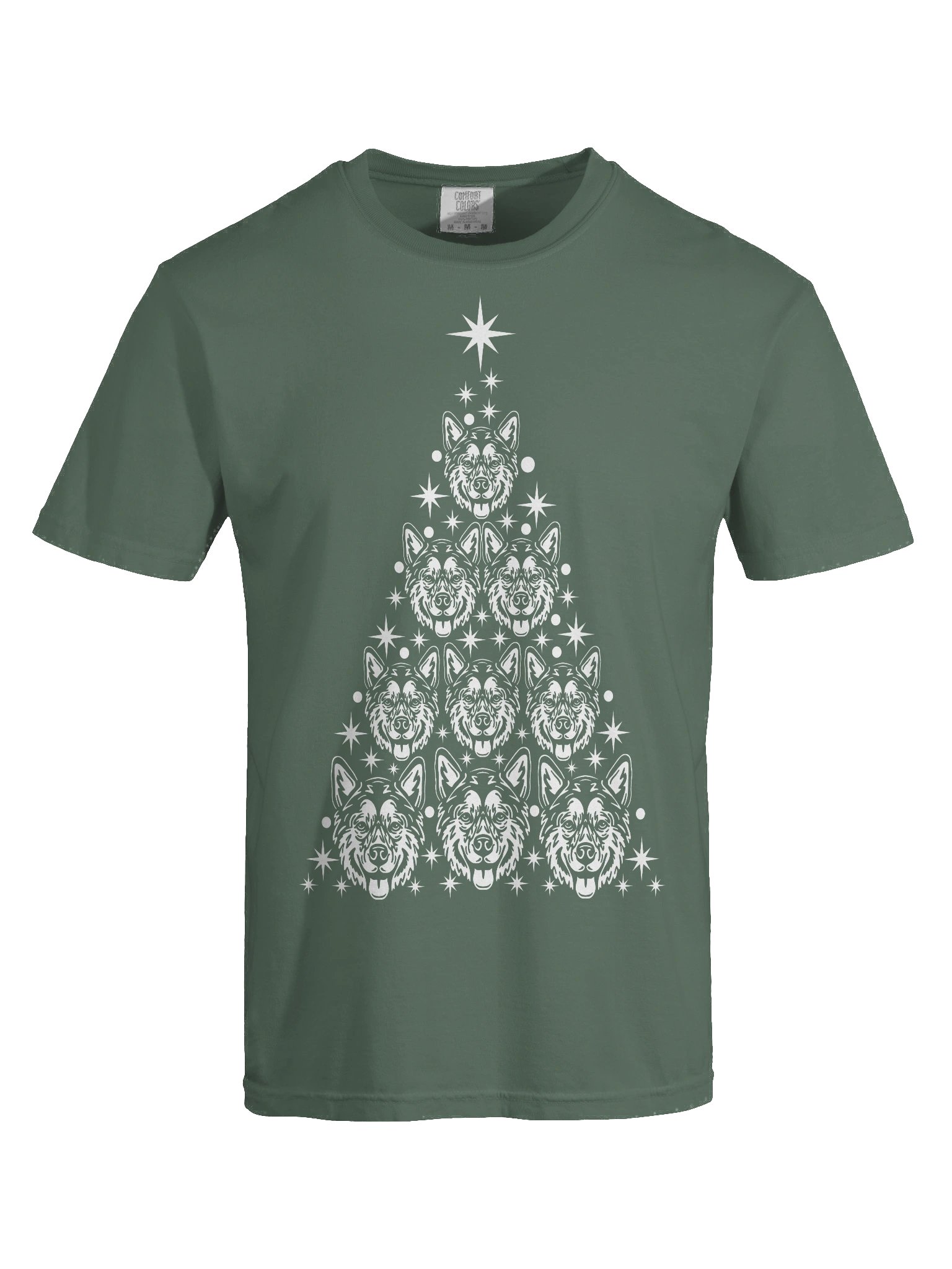 Alaskan Malamute Christmas Tree T-Shirt product image (9)