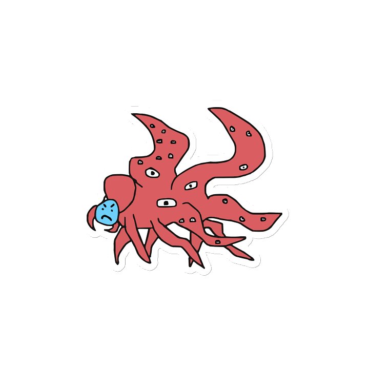 Red AI Shoggoth Magnet product image (2)