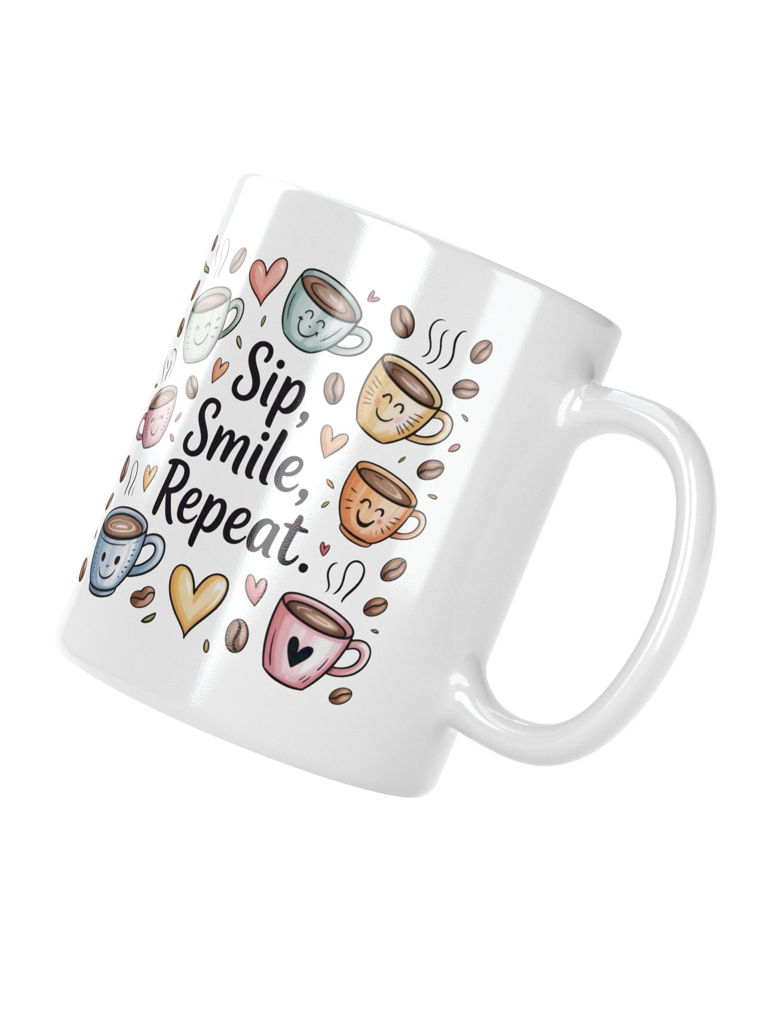 Sip Smile Repeat Coffee Mug – Positive Vibes Only product image (4)