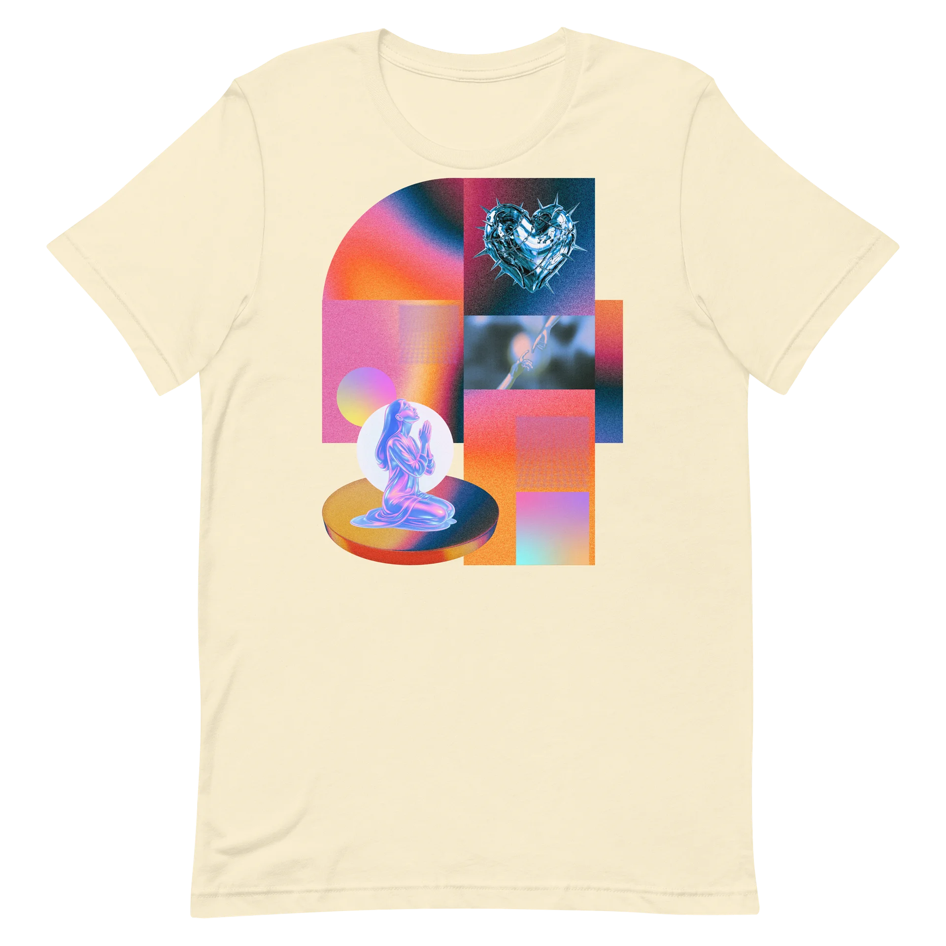 Neon Prayer Heart Collage Tee product image (2)