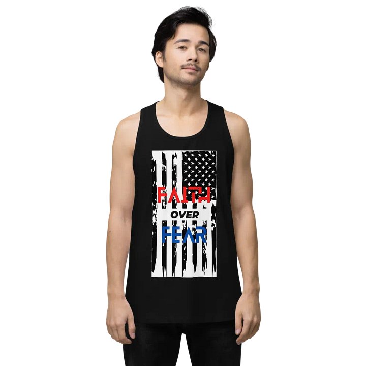 Faith Over Fear Patriotic Tank Top product image (1)