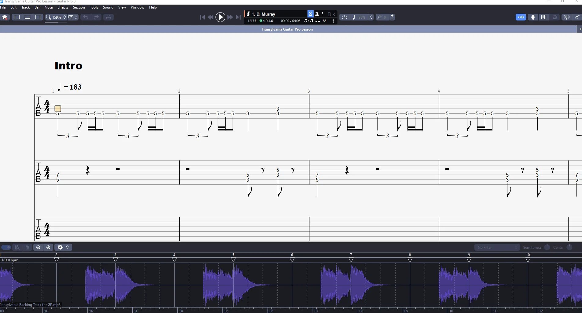 Transylvania | PDF Tab + Guitar Pro | Iron Maiden product image (3)