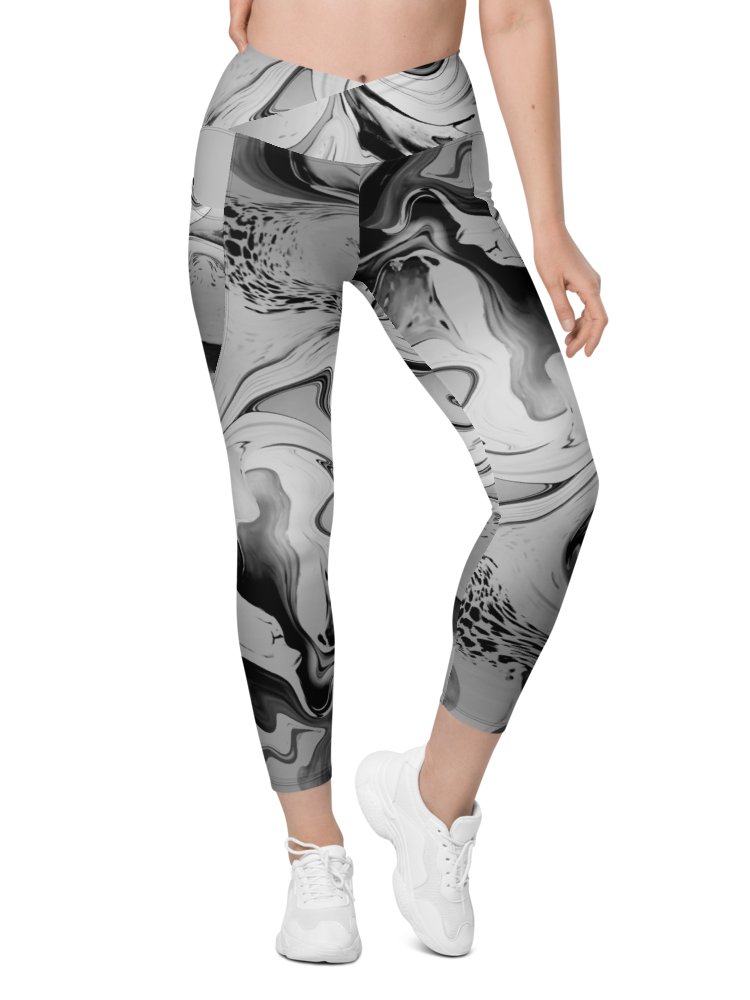 Black Marble-Leggings with Pockets product image (10)